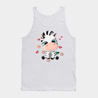 Funny animal with a cute smile Tank Top